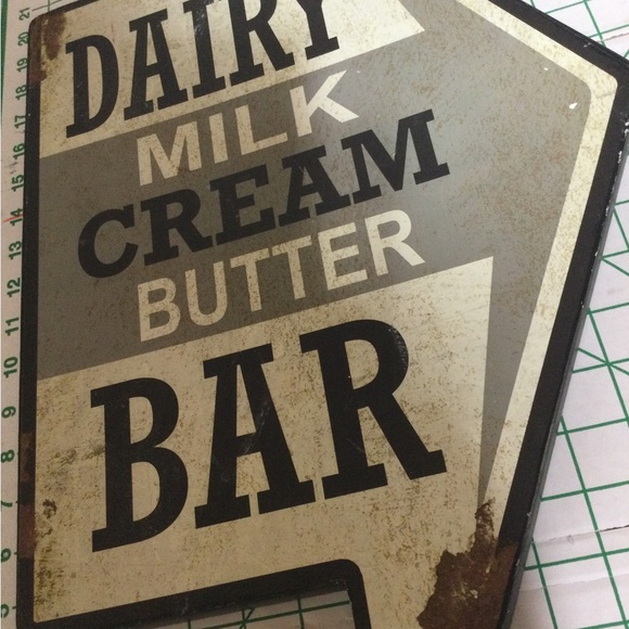 NWT.  Distressed Rustic Metal Sign.  Been sitting in Moms closet - Picture 8 of 11